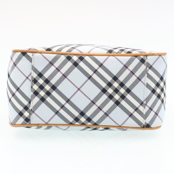 BURBERRY Nova Check Hand Bag Blue Auth yk3346 - Picture 5 of 16